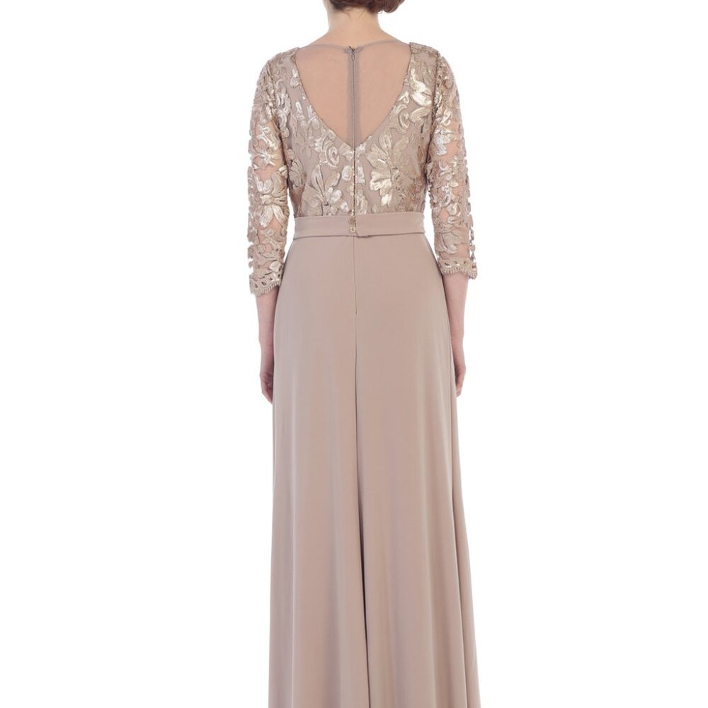 Eva USA #3163 NEW Jersey Chiffon Sequins Formal Gown-SIZE 4X-BURGUNDY - Picture 3 of 3